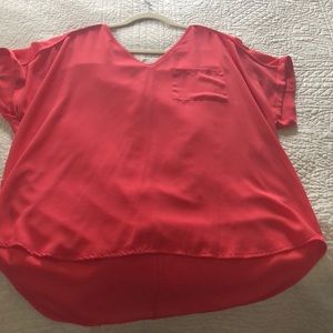 Maurices coral dress shirt